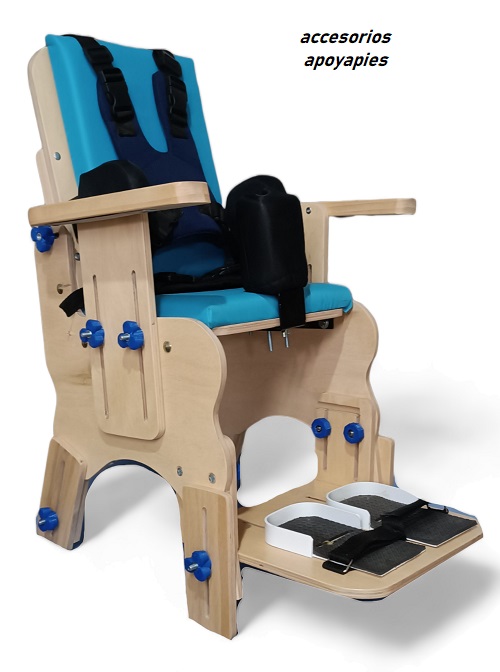 mini actrivity silla de madera para niños con discpacidad
